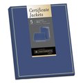 Southworth Certificate Jacket, Navy/Gold, 9.5x12, PK5 PF6